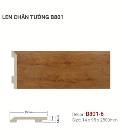 Len Chân Tường Nhựa Cao 95mm B801-6
