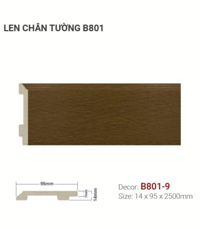 Len Chân Tường Nhựa Cao 95mm B801-9