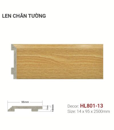 Len Chân Tường Nhựa Cao 95mm HL801-13