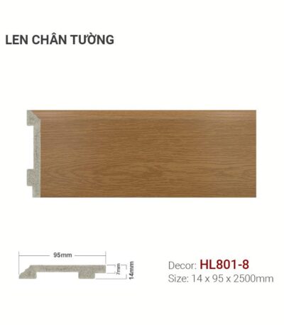 Len Chân Tường Nhựa Cao 95mm HL801-8