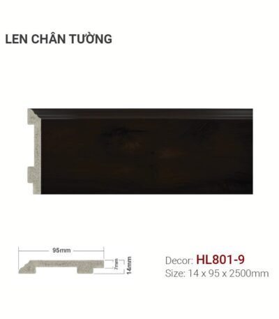 Len Chân Tường Nhựa Cao 95mm HL801-9