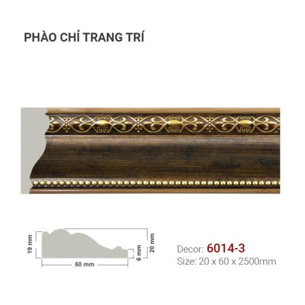 Phào Chỉ Trang Trí 6014-3