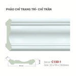 Phào Chỉ Trang Trí Cổ Trần C100-1