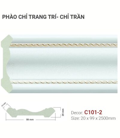 Phào Chỉ Trang Trí Cổ Trần C101-2