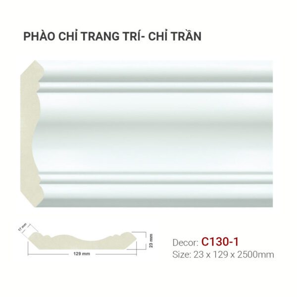 Phào Chỉ Trang Trí Cổ Trần C130-1