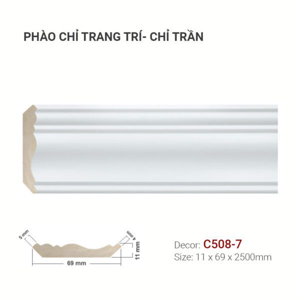 Phào Chỉ Trang Trí Cổ Trần C508-7