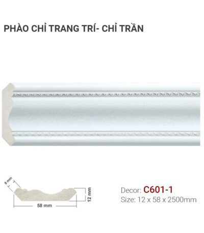 Phào Chỉ Trang Trí Cổ Trần C601-1