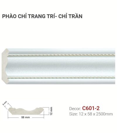 Phào Chỉ Trang Trí Cổ Trần C601-2