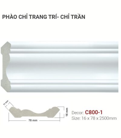 Phào Chỉ Trang Trí Cổ Trần C800-1