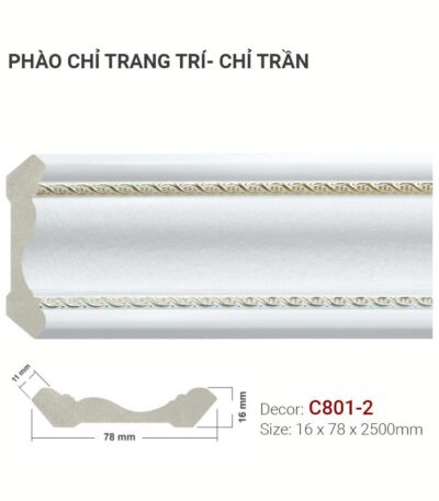 Phào Chỉ Trang Trí Cổ Trần C801-2
