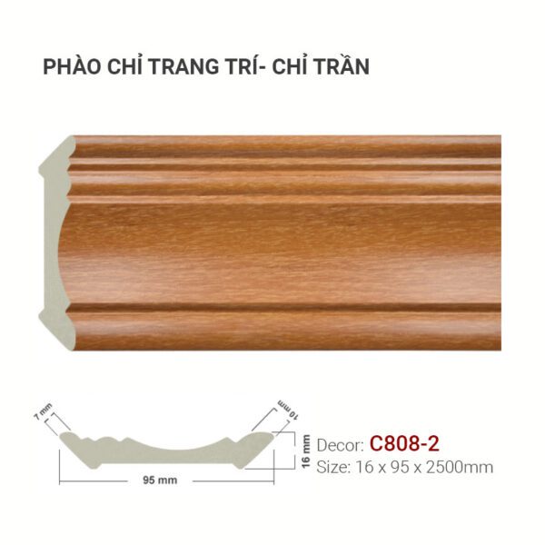 Phào Chỉ Trang Trí Cổ Trần C808-2