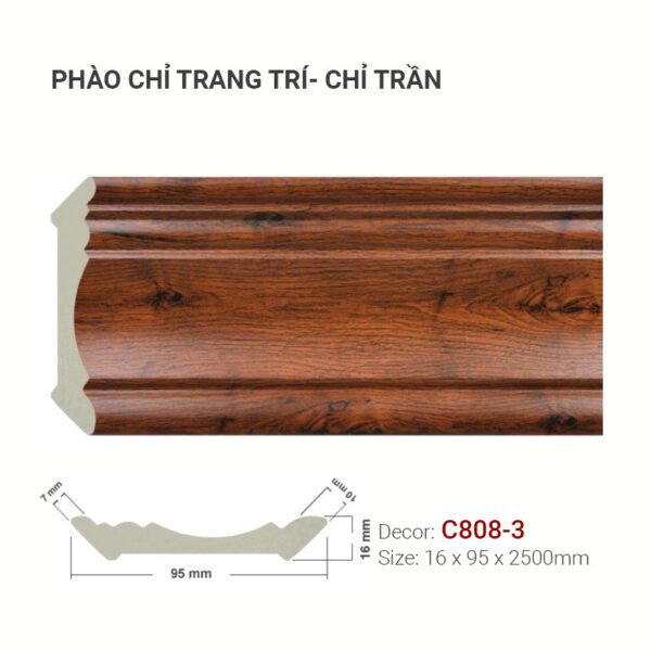 Phào Chỉ Trang Trí Cổ Trần C808-3