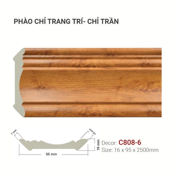 Phào Chỉ Trang Trí Cổ Trần C808-6