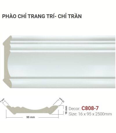 Phào Chỉ Trang Trí Cổ Trần C808-7