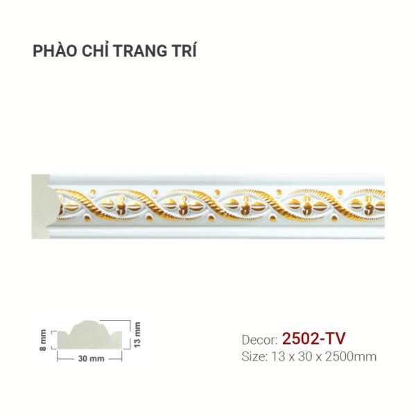Phào Chỉ Trang Trí Khung Tranh 2502-TV