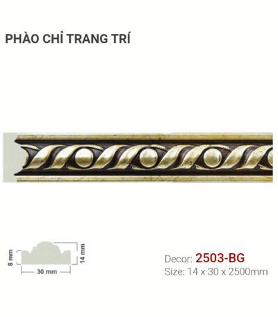 Phào Chỉ Trang Trí Khung Tranh 2503-BG