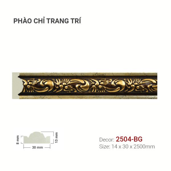 Phào Chỉ Trang Trí Khung Tranh 2504-BG