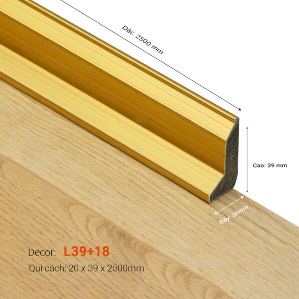 Len Chân Tường Cao 39mm L39+18