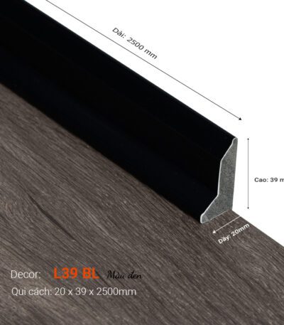 Len Chân Tường Cao 39mm L39 Đen