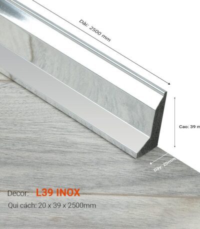 Len Chân Tường Cao 39mm L39 Inox