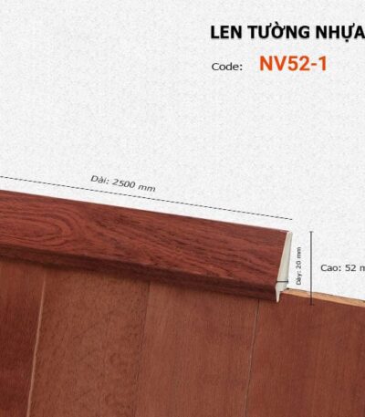 Len Chân Tường Nhựa Cao 52mm NV52-1
