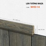 Len Chân Tường Nhựa Cao 52mm NV52-14