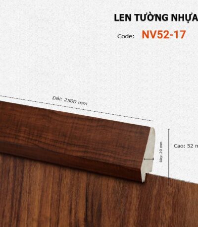 Len Chân Tường Nhựa Cao 52mm NV52-17