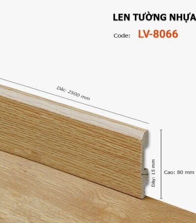 Len Chân Tường Nhựa Cao 80mm LV-8066