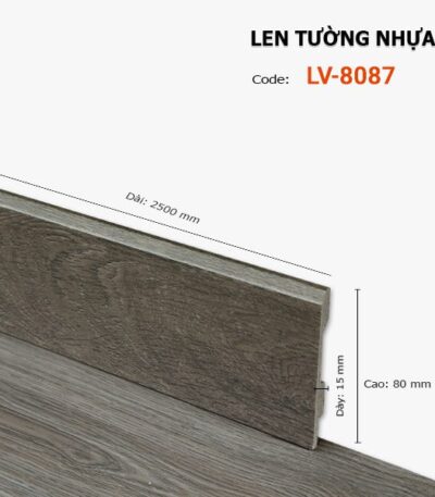 Len Chân Tường Nhựa Cao 80mm LV-8087