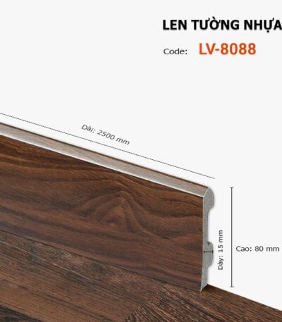 Len Chân Tường Nhựa Cao 80mm LV-8088