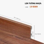 Len Chân Tường Nhựa Cao 80mm LV-8089