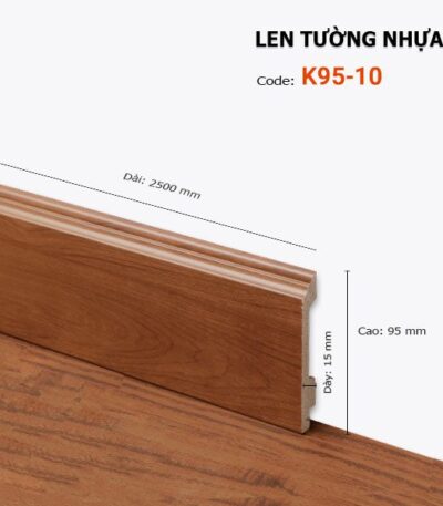 Len Chân Tường Nhựa Cao 95mm K95-10