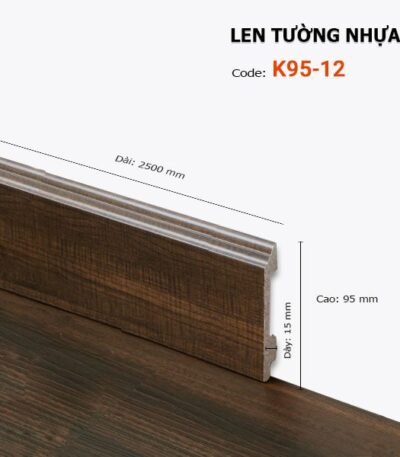 Len Chân Tường Nhựa Cao 95mm K95-12
