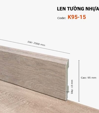 Len Chân Tường Nhựa Cao 95mm K95-15