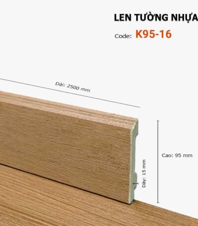 Len Chân Tường Nhựa Cao 95mm K95-16