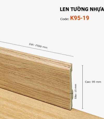 Len Chân Tường Nhựa Cao 95mm K95-19