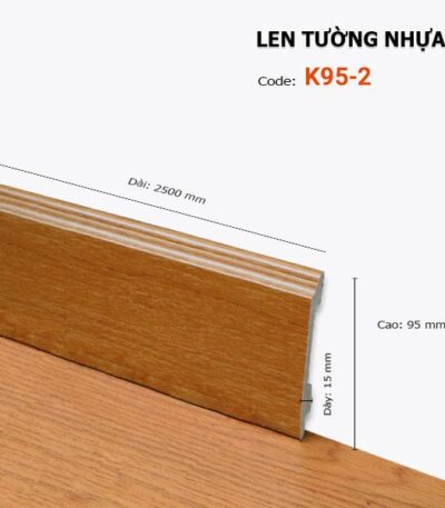 Len Chân Tường Nhựa Cao 95mm K95-2