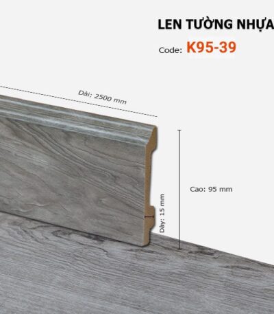 Len Chân Tường Nhựa Cao 95mm K95-39