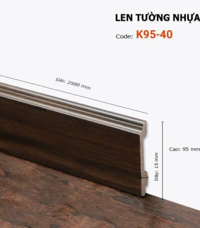Len Chân Tường Nhựa Cao 95mm K95-40