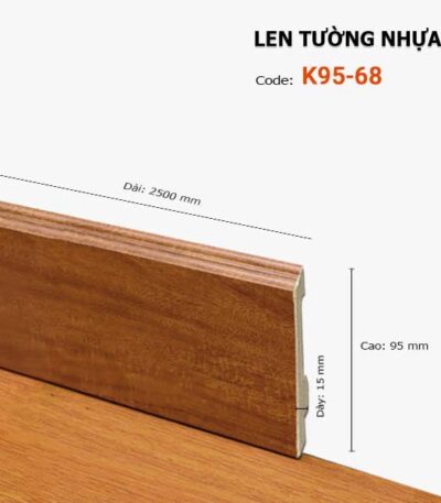 Len Chân Tường Nhựa Cao 95mm K95-68