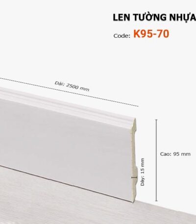 Len Chân Tường Nhựa Cao 95mm K95-70
