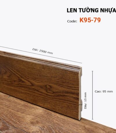 Len Chân Tường Nhựa Cao 95mm K95-79