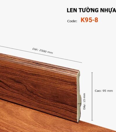 Len Chân Tường Nhựa Cao 95mm K95-8