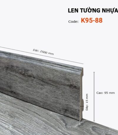 Len Chân Tường Nhựa Cao 95mm K95-88