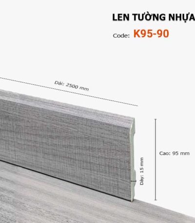 Len Chân Tường Nhựa Cao 95mm K95-90