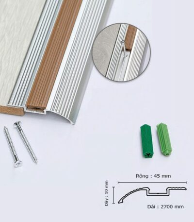 Nẹp Nhôm Cao Thấp Silver KF-RGA1N