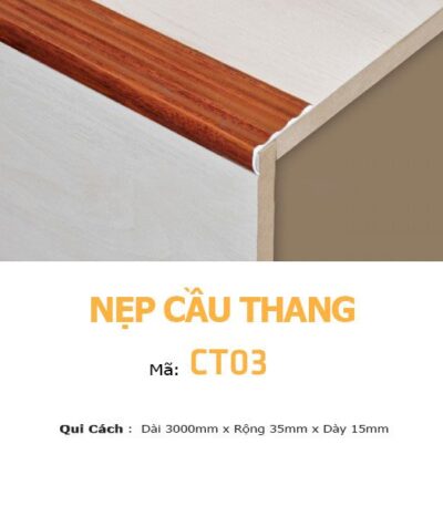 Nẹp Nhôm Cầu Thang Chống Trượt CT03