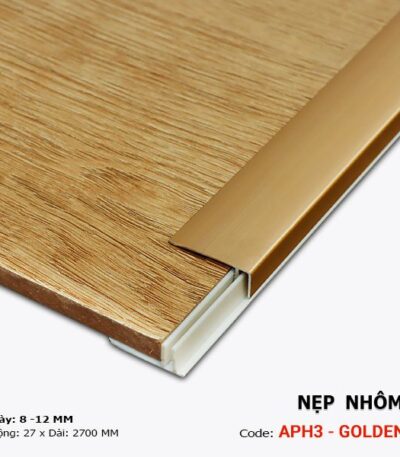 Nẹp Nhôm Kết Thúc Sàn Gỗ APH3 Golden