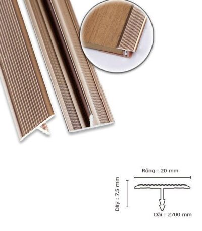 Nẹp Nhôm Nối Sàn Gold Rose KF-RGT203D