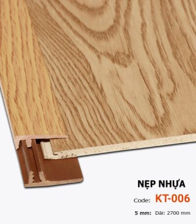 Nẹp Nhựa Kết Thúc Sàn Nhựa 5mm KT-006-5